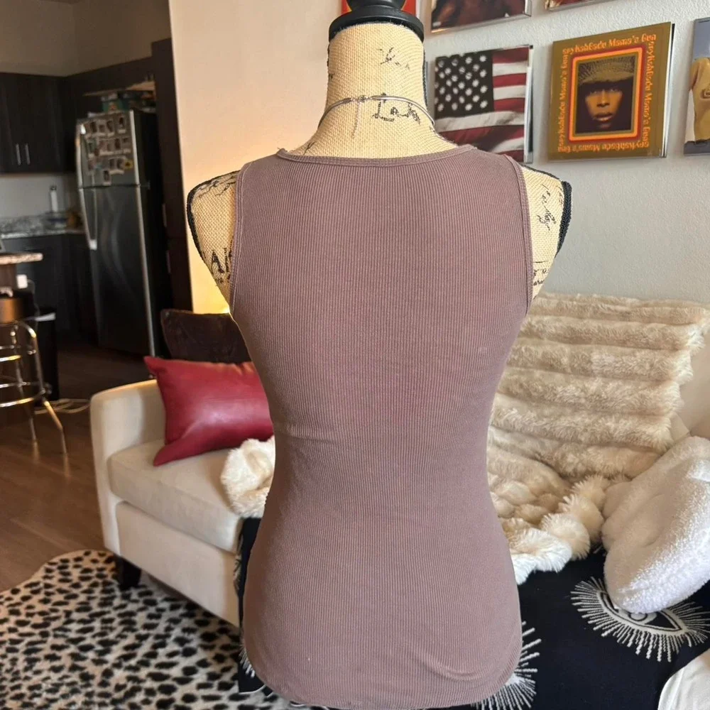 Y2K Rose Gold Zebra Sequin Tank Top